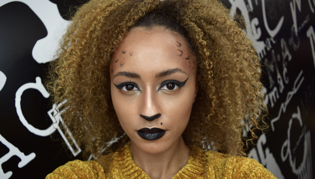 Easy Halloween Makeup in Leopard Cheetah Print